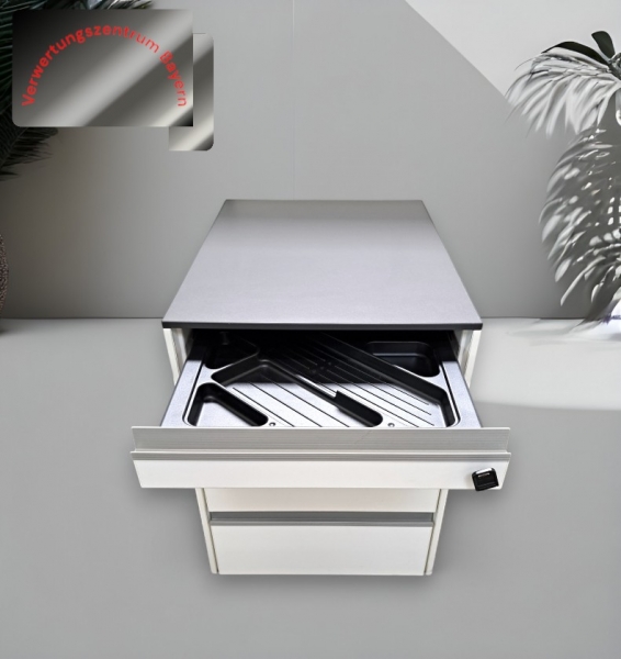 Hali - Rollcontainer - weiß-anthrazit - 4 Auszüge