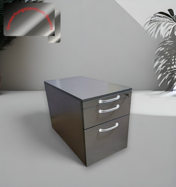 Steelcase - Rollcontainer - anthrazit - 3 Auszüge