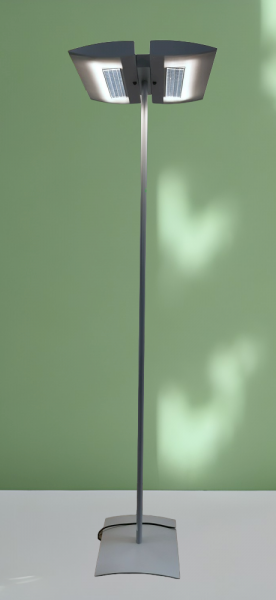 Deckenfluter- / Stehleuchte - grau - 4x55W