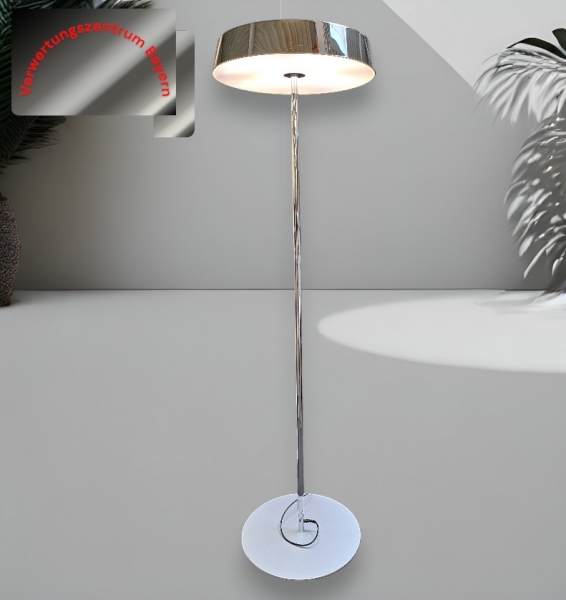Deckenfluter - chrome - dimmbar - Ø 58 cm - Höhe: 200 cm
