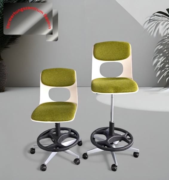 VS - NF-Move Plus - Drehstuhl- / Counterstuhl - weiß-grün