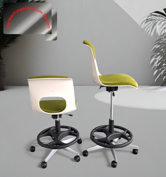 VS - NF-Move Plus - Drehstuhl- / Counterstuhl - weiß-grün