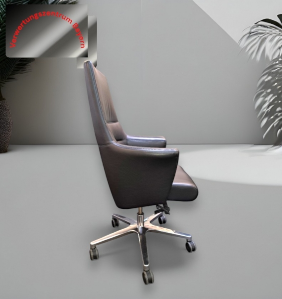 Arte`s Italy - Drehstuhl - Chefstuhl - Leder - schwarz