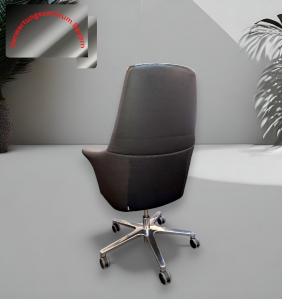 Arte`s Italy - Drehstuhl - Chefstuhl - Leder - schwarz