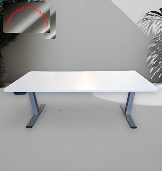 NEUWARE - Schreibtisch - elektrisch - weiß - 180x80