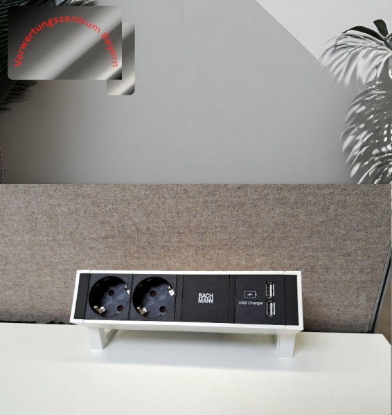 Wini - Schreibtisch elektrisch - weiß - Trennwand - 160x80