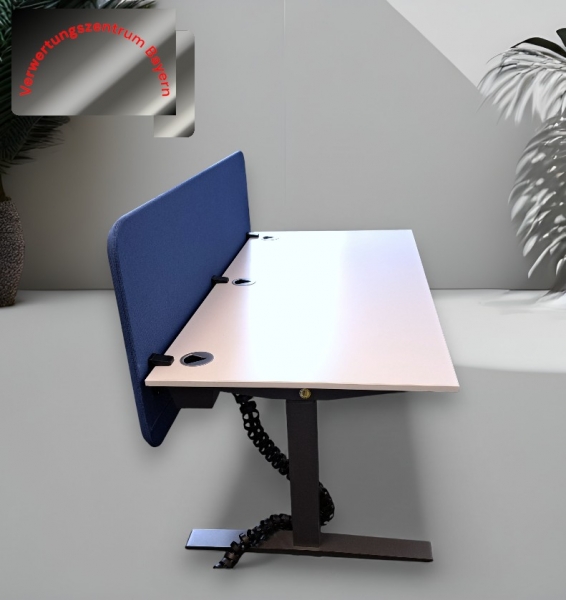 VS - Schreibtisch - elektrisch höhenverstellbar - weiß - 160x80
