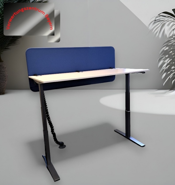 VS - Schreibtisch - elektrisch höhenverstellbar - weiß - 160x80