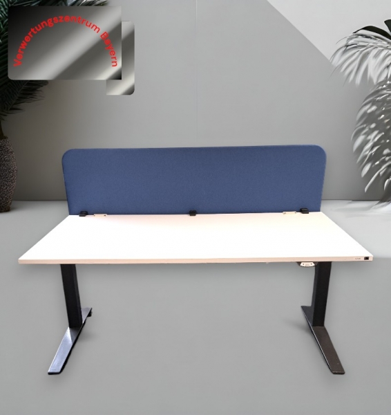 K+N - Schreibtisch - elektrisch höhenverstellbar - weiß - 160x80