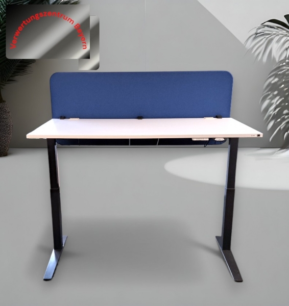K+N - Schreibtisch - elektrisch höhenverstellbar - weiß - 160x80