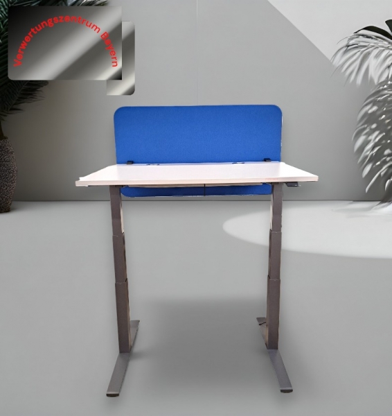 VS - Schreibtisch - elektrisch höhenverstellbar - weiß - 120x80