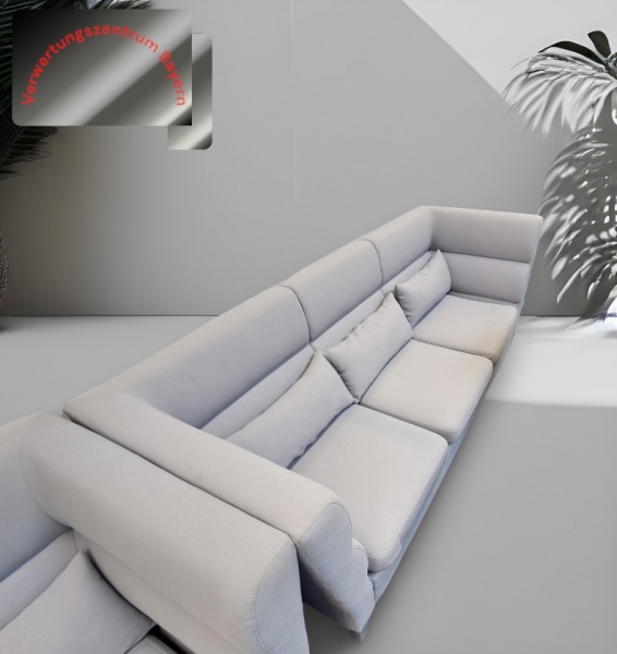 May - Sofa - 3-Sitzer - grau - 220x75x90