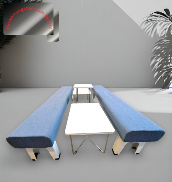 Steelcase - B-Free - 5-teilige Sitzecke - 2 x Sitzbank - 3 x Beistelltisch