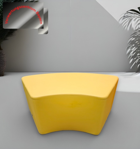 VS - Sitzmodul - Sitzbank - 60° Rundelement - gelb