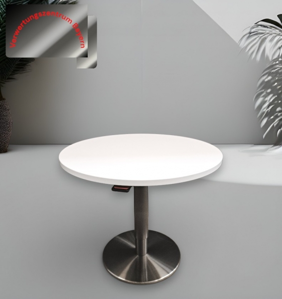 VS - Rundtisch - Stehtisch - weiß - Ø 80 cm