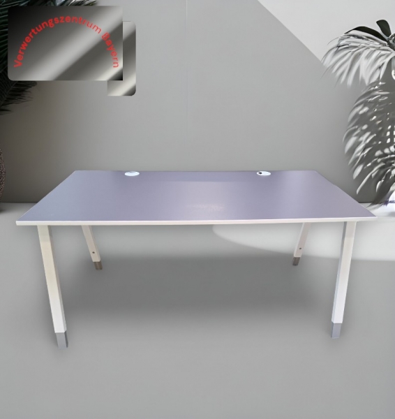 Hali - Schreibtisch - anthrazit-weiß - 160x80