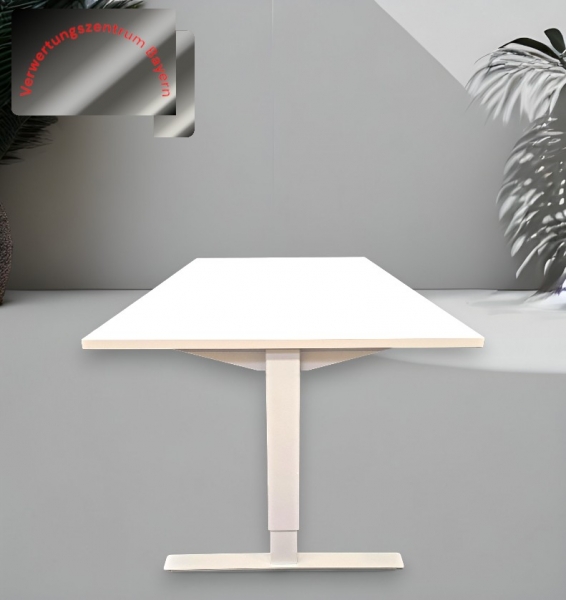 Hausmarke - NEUWARE - Schreib- / Besprechungstisch - weiß - 200x100