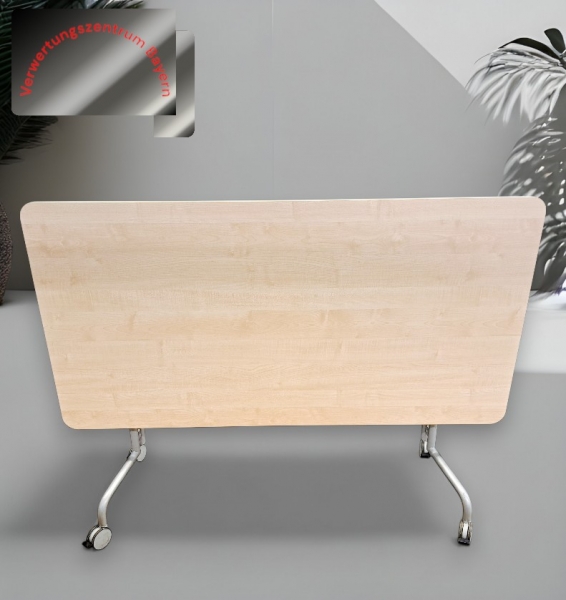 Klapp- / Schulungstisch - mobil - Ahorn - 160x80