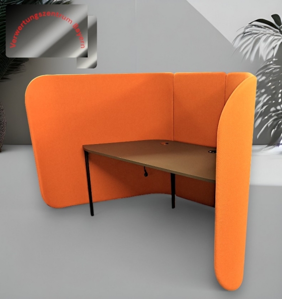 Brunner - Cellular - Schreibtisch- / Arbeitsplatz - Sicht- / Schallschutz - orange
