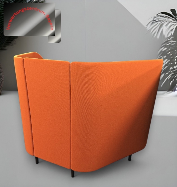 Brunner - Cellular - Schreibtisch- / Arbeitsplatz - Sicht- / Schallschutz - orange