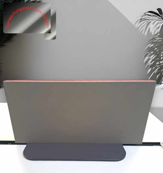 Trennwand- / Sichtschutz . grau-rot - 80 cm