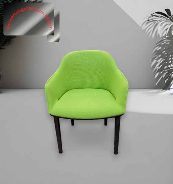Vitra - Softshell - Besucherstuhl- / Loungesessel - grün