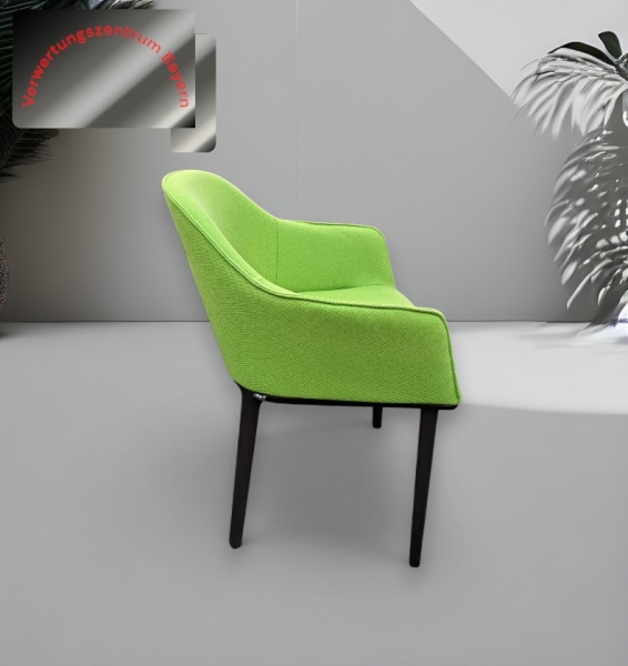 Vitra - Softshell - Besucherstuhl- / Loungesessel - grün