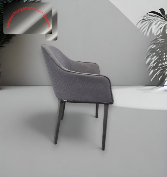 Vitra - Softshell - Besucherstuhl- / Loungesessel - anthrazit