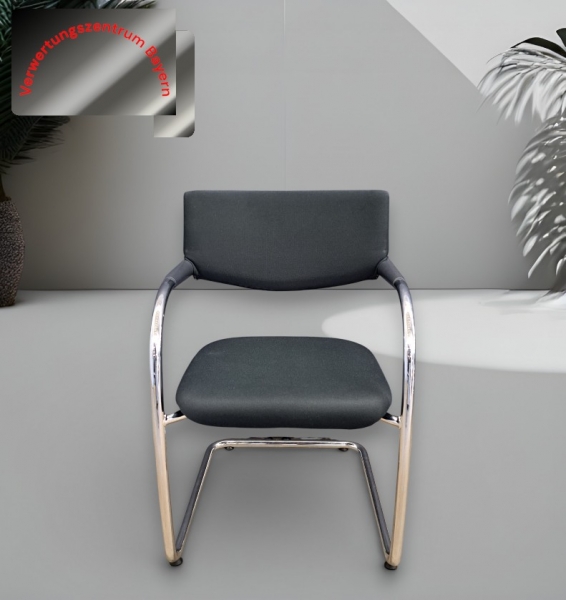 Vitra - VisAVis - Freischwinger - schwarz