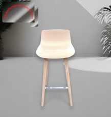 Brunner - Due 3801 - Barhocker - weiß