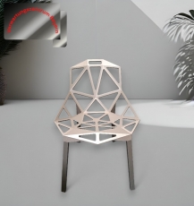 Magis - Chair one - Alu Druckguss - grau - stapelbar