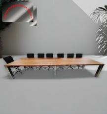 Konferenztisch - nussbaum - bis 14 Personen - 440x115
