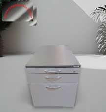 Vario - Rollcontainer - silbergrau-anthrazit - 3 Auszüge