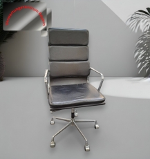 Replica - EA 219 Soft Pad - Drehstuhl - Leder - schwarz