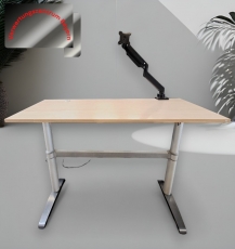 MBT - Schreibtisch elektrisch - Ahorn - 160x80