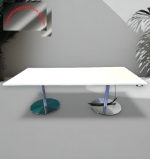 VS - Besprechungs- / Schreibtisch - elektrisch höhenverstellbar - weiß - 220x100