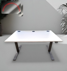 VS - Schreibtisch - elektrisch höhenverstellbar - weiß - 120x80