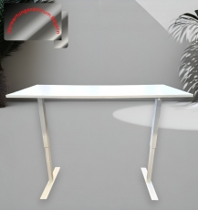 IKEA - Schreibtisch - höhenverstellbar - Handkurbel - weiß - 160x80