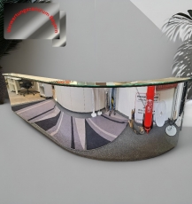 Theke - Rezeption - Empfang - Spiegelfolie - gebogen - 395x135x109